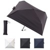 Moonbat Masu Men's Parasol, Square Folding Umbrella, Solid Color, 19.7