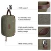 Men's Travel Toiletry Organizer Bag Canvas Shaving Dopp Kit TSA