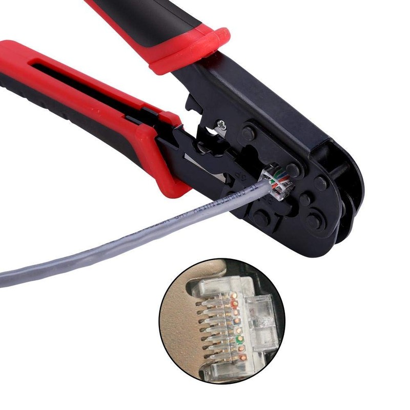 Richer-R Wire Crimper, Cable de red Herramienta de crimpado de