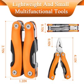 Outdoor Portable Mini Multi Multitool plier, Gift for Men - Ideal Gift for Dad、Brother or Boyfriend – Hiking, Bike Outdoor Tools、Camping,、Survival Multitool.