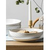 LE TAUCI Pasta Bowls 42oz, Large Salad Bowl, Ceramic Embossment