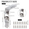 NICENEEDED 4 PCS 90 Degree Tool Box Hood Locks Latches