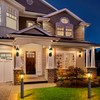 Lamomo Dusk to Dawn Outdoor Post Lights, Waterproof Aluminum Lamp
