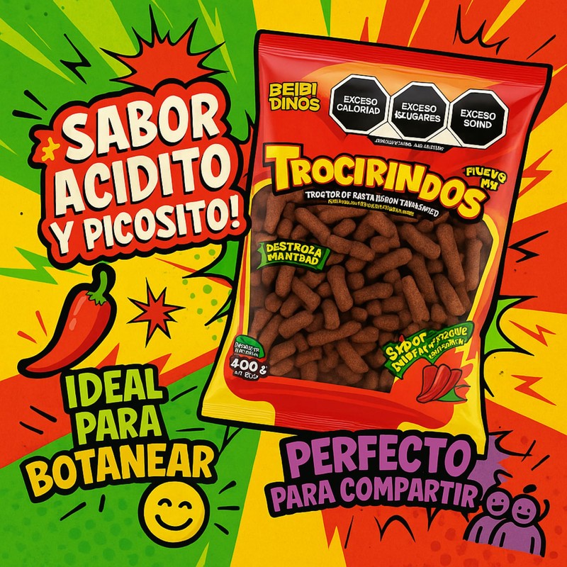 Trocirindos Tamarind Candy with Chili and Saladitos (Salted Plums), Spicy