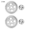 2 Sets Bevel Gear Zinc Alloy Aluminum Bearing 22mm Industrial