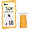 Pack of 4 spools of overlock sewing thread, light orange,