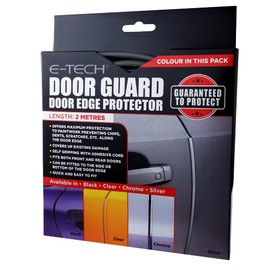 E-TECH Black Door Edge Guard Protector Scratch Resistant