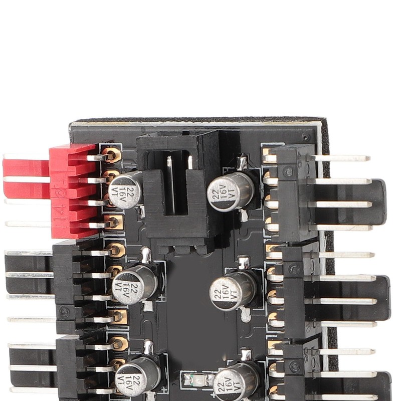 PC Chassis Fan Hub CPU Cooling Hub 10 Port 12V