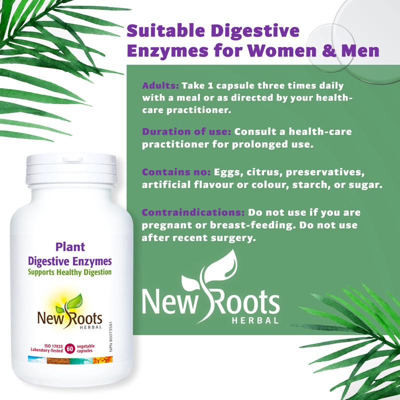NEW ROOTS HERBAL New Roots Herbal Plant Digestive Enzymes 60