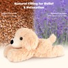 SuzziPals Heatable & Coolable Lying Golden Retriever Stuffed Animal, Heating