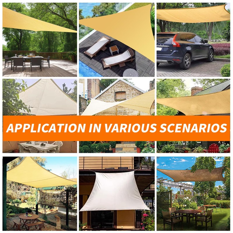 OOTONAT 16' x 20' Rectangular Sun Sail Shades Canopy UV