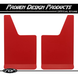 Proven Design Products Ford F-150 RAPTOR SVT, F-250 Red Mud Flaps, PDP MUDFLAPS PLAIN_ RED