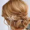 CASDRE Rhinestone Wedding Hair Clip Sparkly Crystal Bridal Hair Barrette