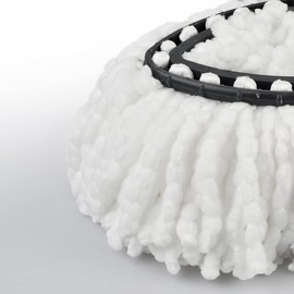 Spin Mop Head, Universal 360° Microfiber Replacement Mop Heads, Durable Dust Mop Refills for EasyWring Floor Cleaning System (4 Pack)