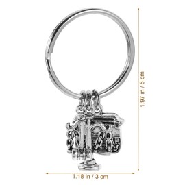 Toyvian Keyring for Justice Lawyers Jewellery Libra Lawyer Keyring Judge Keyring Key Ring for Retirement Charm Sensitive Alloy, silver