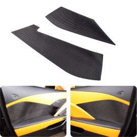 car-king888 Carbon Fiber Interior Car Door Center Panel Trim For Corvette C7 Z06 2014-2019