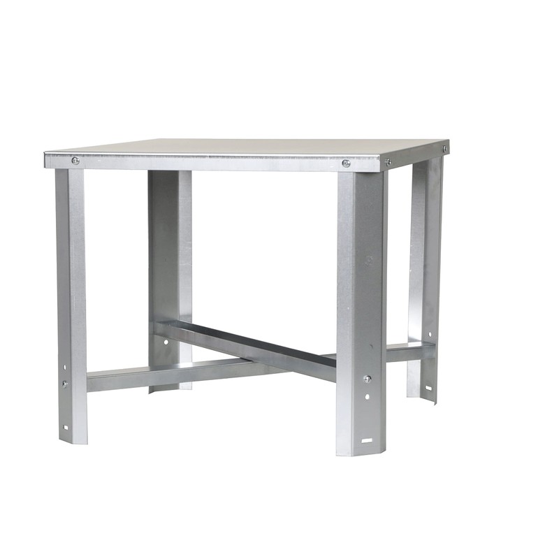 Oatey 34057 Galvanized Water Heater Stand, 21-Inch Square by 18-Inch