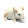 ZOOCRAFT Ceramic Mouse Rat Figurine White Animal Hand Painted Porcelain