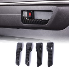 Aunginsy Car Inner Door Handle Protective Trim Covers Compatible with Toyota Tundra/Sequoia 2022-2023 Car Interior Front Rear Door Handrail Handle Panel Moulding Trim Frame Decorative ABS Accessories