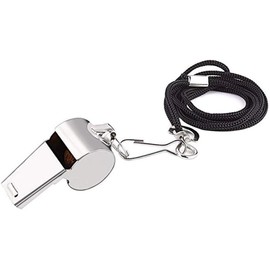 1Pc Silver Portable Stainless Steel Whistle with Lanyard Referee Emergency Sports Whistle,Great for Coaches,Referees,Officials,Small Size,Convenient to Carry,Sports and Outdoors,Coach and Referee Gear