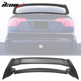 IKON MOTORSPORTS Fits 14-21 Toyota Corolla Mugen Style Rear Trunk Spoiler Wing Matte Black ABS