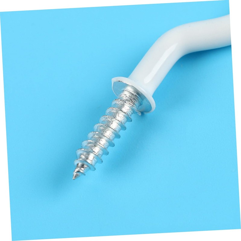 Ciieeo Sturdy 100pcs Metal Ceiling Hooks 5.5cm Long Cup Screw