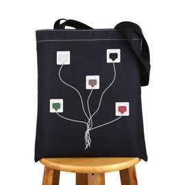 MYSOMY ECG Leads Cheat Sheet Carry Bag, Telemetry Technician Gift, Cardiologist Gift, Heart Nurse, Tote Bag, 5 kg leads UK