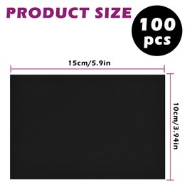 PALUDO 100 Sheets A6 Blank Postcards 15 X 10CM, 350gsm Black Card Postcard Paper Cardstock Set, Art Crafting Thick Card, Double-Sided Available