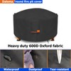 Fire Pit Cover,Outdoor Heavy Duty 600D 100% Waterproof Fire Pit
