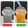 2Pcs Straw Hole Puncher Plastic Hole Wooden Handle Lemonade Cup