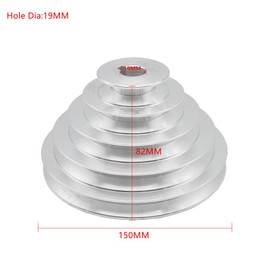 5-Stage A Type V-Belt Pagoda Pulley Outer Diameter 55-150mm (Hole Diameter 14-28mm) (19mm)