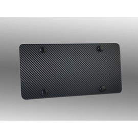 JR2 Carbon Design Stainless Steel Heavy Metal License Plate+Free Caps+Screw