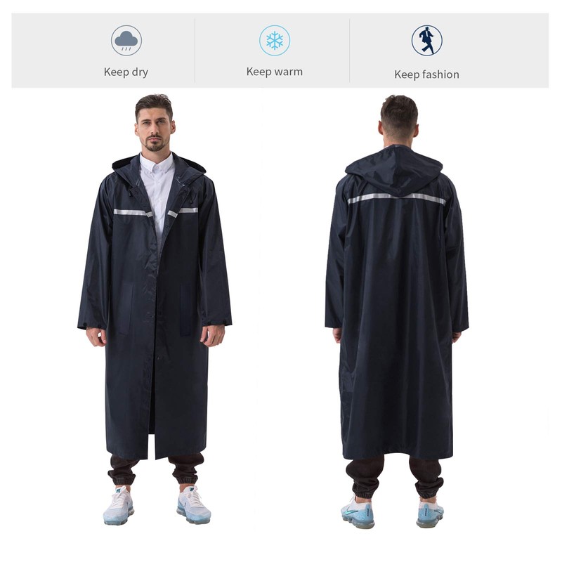 ioutdoor Raincoat, 100% Waterproof, 3 Colours, 3 Sizes - Marine