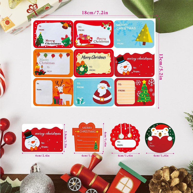 Christmas Sealing Sticker Christmas Stickers Labels Christmas Name Seal sticker12