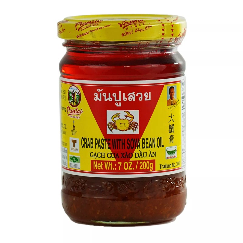 Pantai Crab Paste With Soya Bean Oil 7 oz ~
