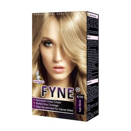 FYNE Super Blonde Permanent Hair Dye for Women - Home Hair Color Cream with Built-in Conditioner - Gentle, Long-Lasting, Easy to Use, Suitable for All Hair Types -Achieve Salon-Quality Results at Home