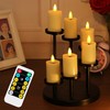 yucanucax 6 Pack Votive Candle with Holder, Remote Control Ivory
