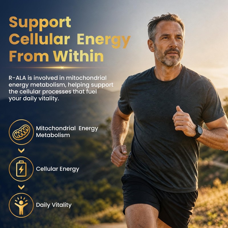R-Alpha Lipoic Acid 600mg for Nerve Health & Energy Metabolism