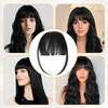 Fringe Clip in Hair for Women, Wispy Fringe Clip in