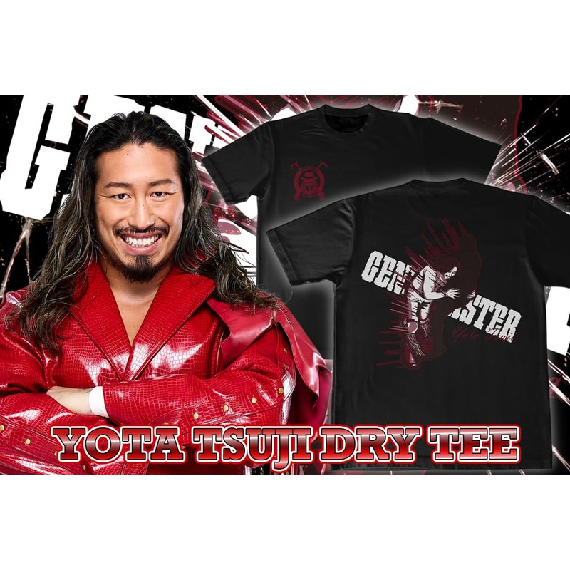 New Japan Pro Wrestling Tsuji Yota Dry T-shirt 2025 L