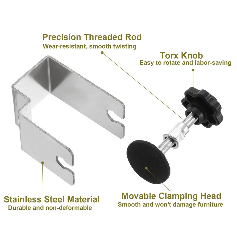 sourcing map Drawer Front Installation Clamps, Stainless Steel Cabinet Jig