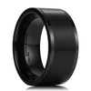 King Will Basic Men's 10MM Black Tungsten Carbide Ring Brushed