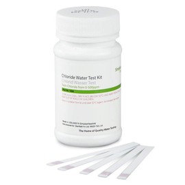 SimplexHealth Chloride Check Water Test Strips (50 Strips) Test Levels: 0, 50, 100, 250, 500 ppm (mp/l)