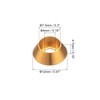 uxcell M4 Cone Cup Countersunk Washers, 20 Pcs Anodized Aluminum