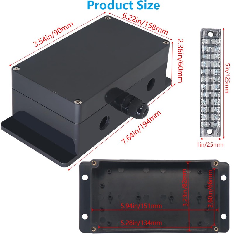 Otdorpatio Project BoxI P67 Outdoor Waterproof box Electronic Junction Box