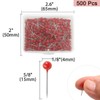 sourcing map Pack of 500 Card Push Pins Round Head