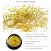 ANCLLO 2 Boxes Glitter Alloy Nail Decoration Golden Silver Silk