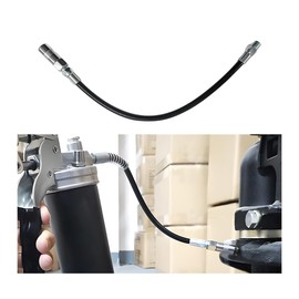 Wevdn Flexible Grease Gun Hose, 13" Resin Grease Gun Fully Bonded Construction to Maximize Kink Resistance and Minimize Bend Radius, Grease Hose for Hand-Pump Electric Steam Grease Guns