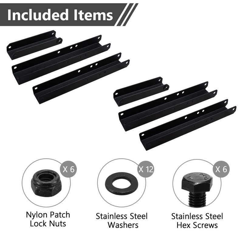 Sihnman Heavy Duty Adjustable Angle Bracket (2 pc) for Wall