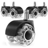 5-Pack 2-Inch Office Chair Caster Wheels, M10/M11 x 22 mm